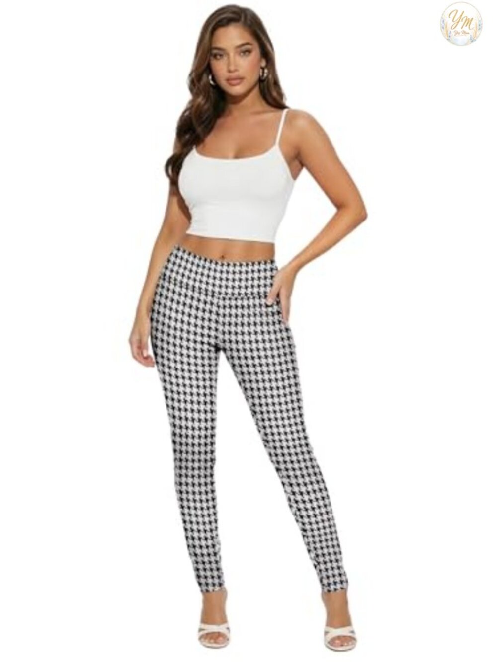 Women's Twill Pants Ultra Stretch Pull On Skinny Fit Office Yoga